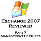 Exchange 2007 - part 7 - management
